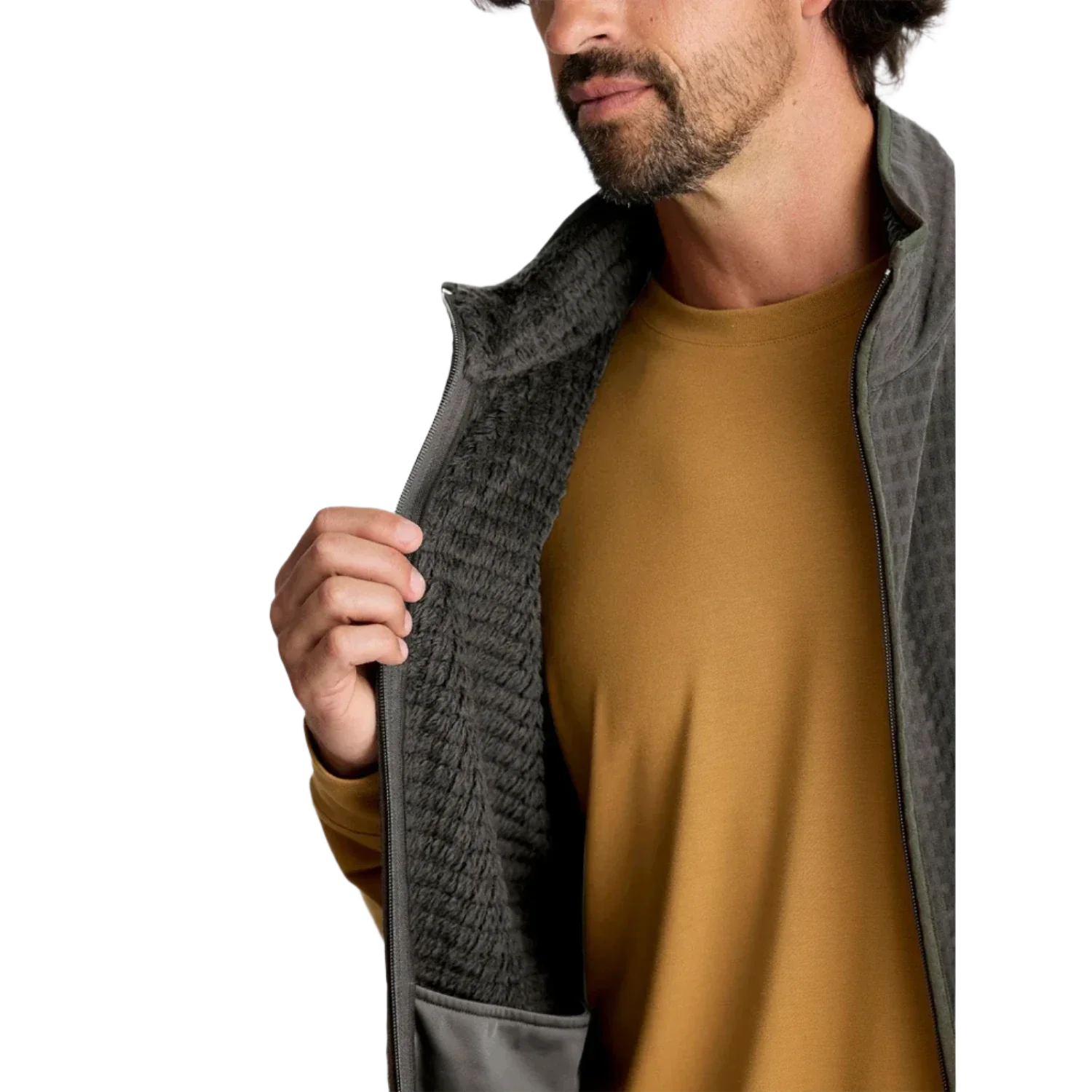 Free Fly Apparel 01. MENS APPAREL - MENS VEST - MENS VEST FLEECE Men's Gridback Fleece Vest DARK OLIVE