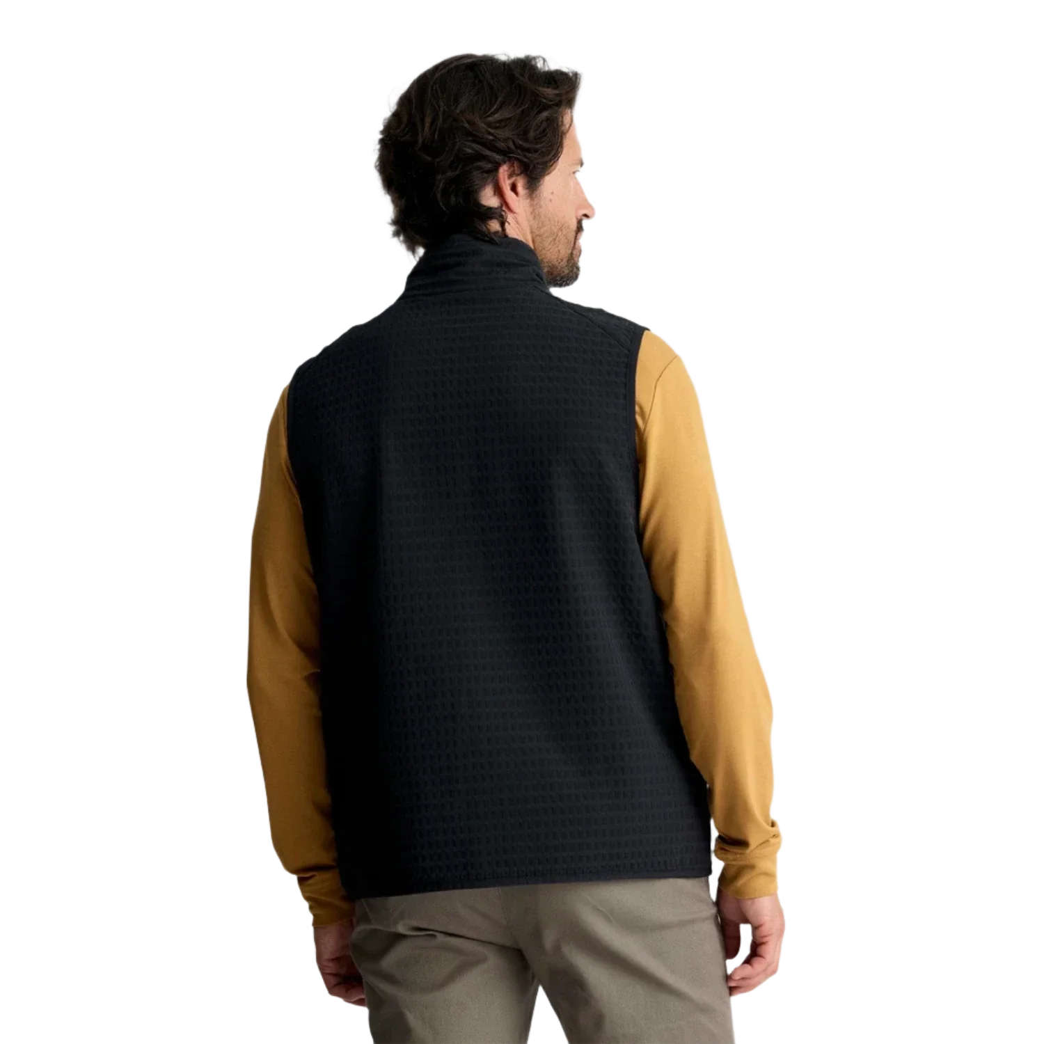 Free Fly Apparel 01. MENS APPAREL - MENS VEST - MENS VEST FLEECE Men's Gridback Fleece Vest BLACK