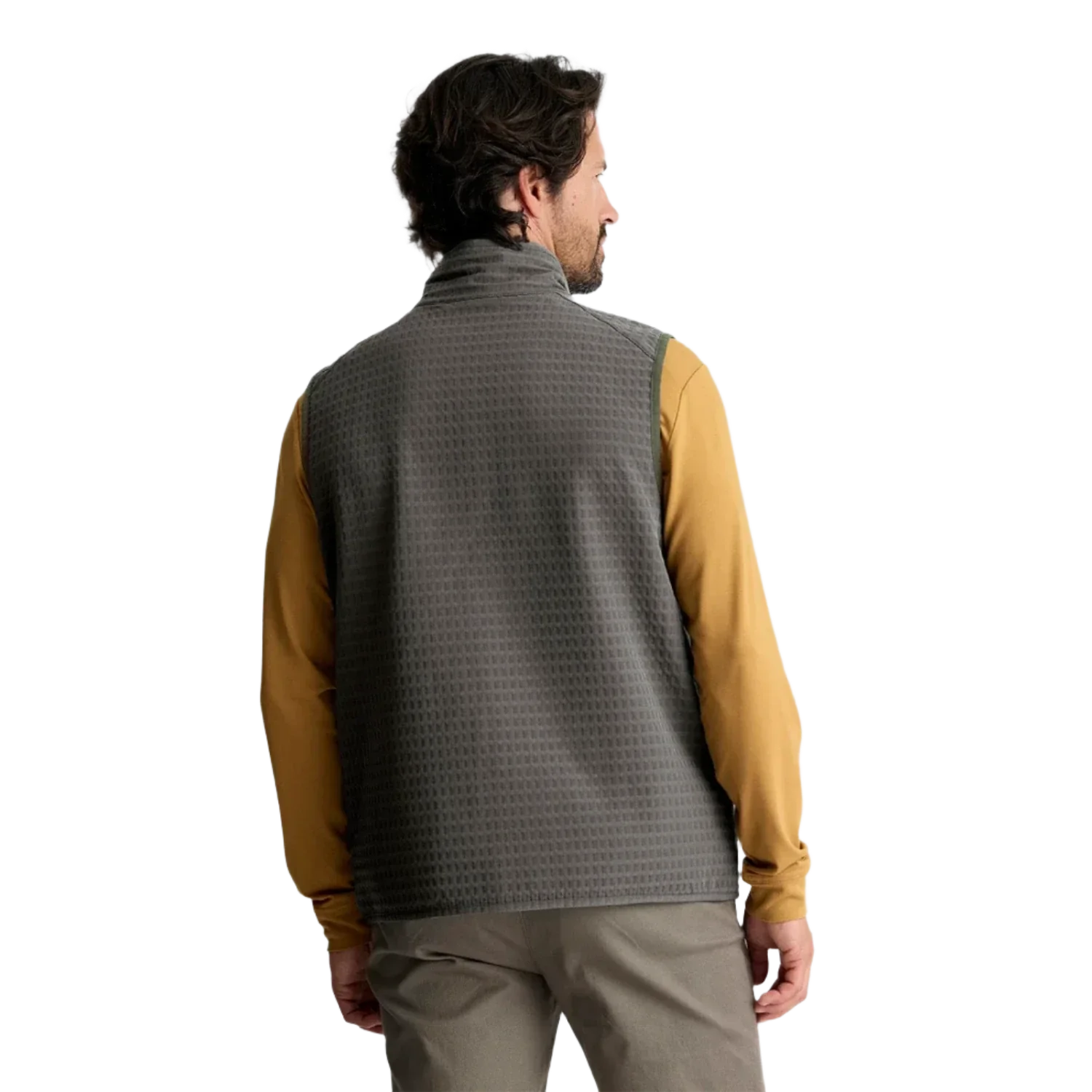 Free Fly Apparel 01. MENS APPAREL - MENS VEST - MENS VEST FLEECE Men's Gridback Fleece Vest DARK OLIVE