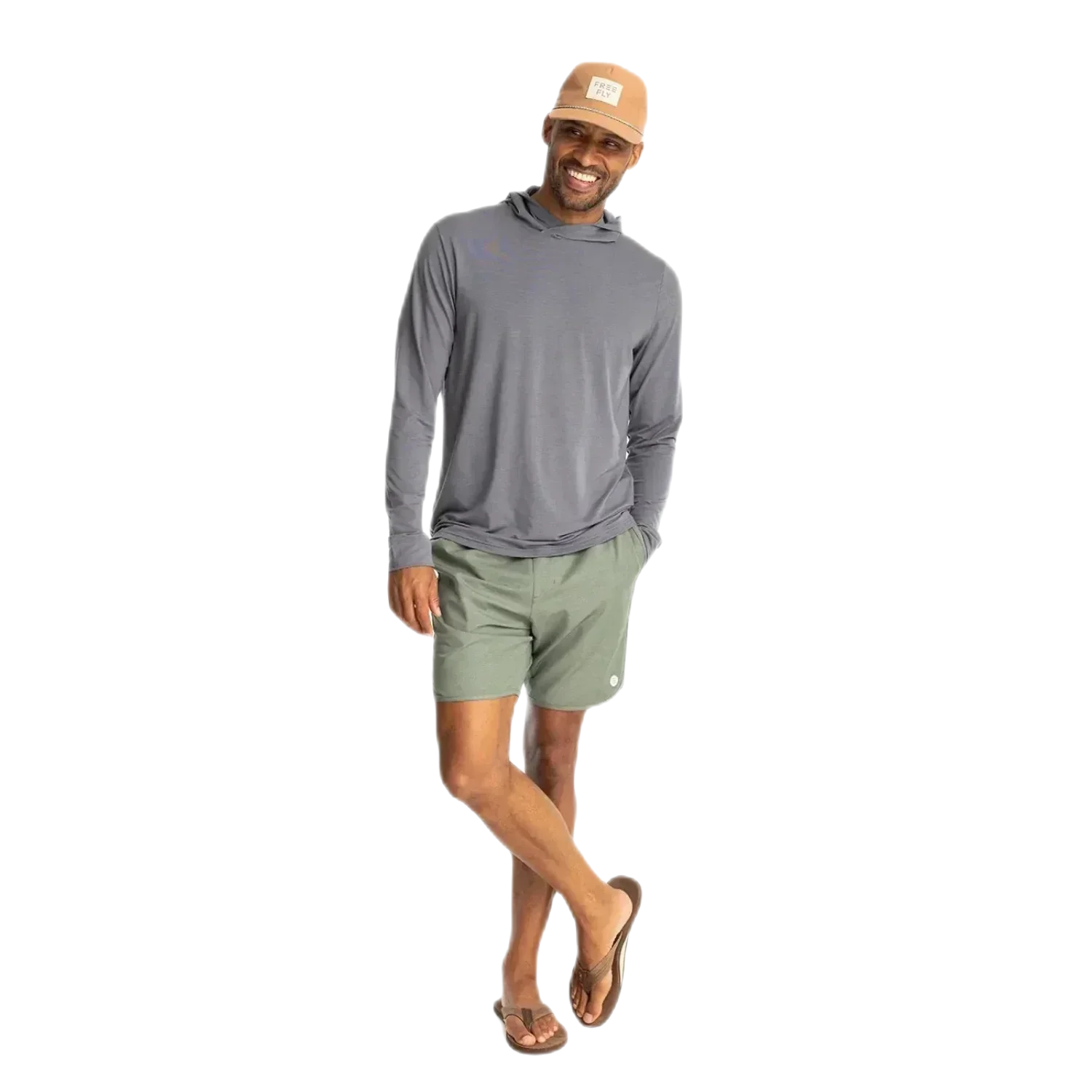 Free Fly Apparel 01. MENS APPAREL - MENS SHORTS - MENS SHORTS ACTIVE Men's Reverb Short AGAVE GREEN