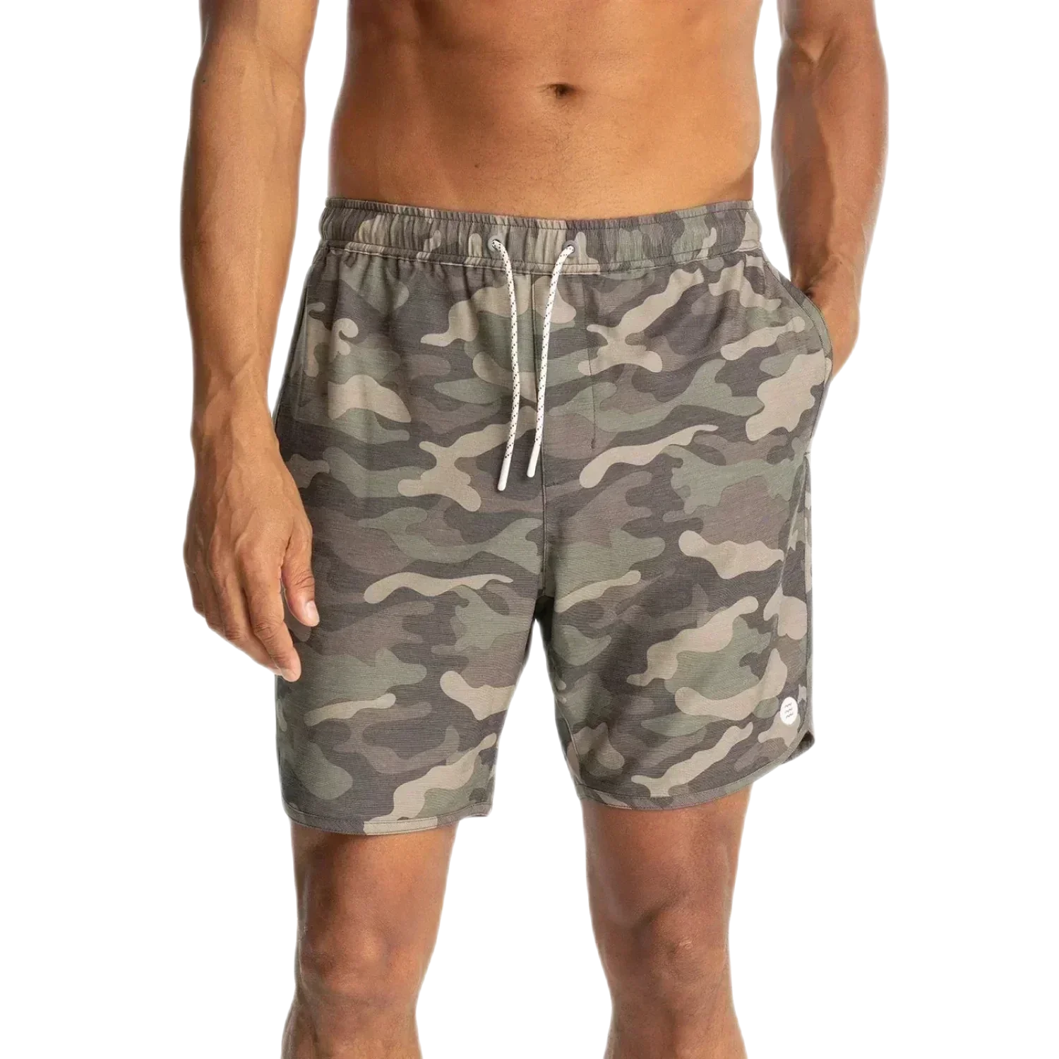 Free Fly Apparel 01. MENS APPAREL - MENS SHORTS - MENS SHORTS ACTIVE Men's Reverb Short WOODLAND CAMO PRINT