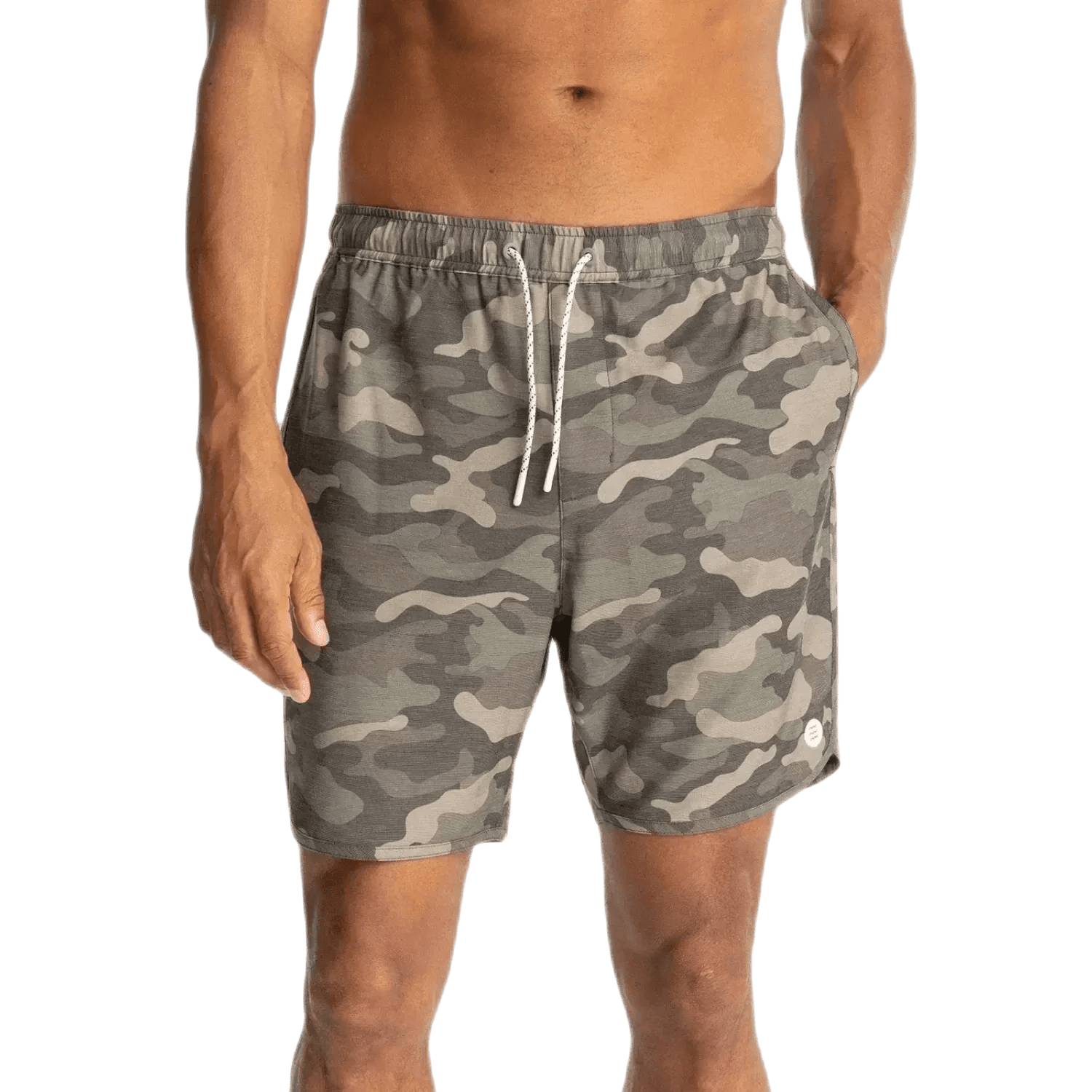 Free Fly Apparel 01. MENS APPAREL - MENS SHORTS - MENS SHORTS ACTIVE Men's Reverb Short WOODLAND CAMO PRINT
