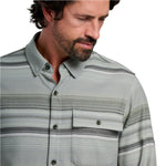 Free Fly Apparel 01. MENS APPAREL - MENS LS SHIRTS - MENS LS BUTTON UP Men's Seawool Flannel Shirt SAGEBRUSH STRIPE