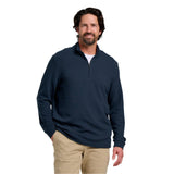 Free Fly Apparel 01. MENS APPAREL - MENS LS SHIRTS - MENS LS CASUAL Men's Waffle Quarter Zip DEEP NAVY