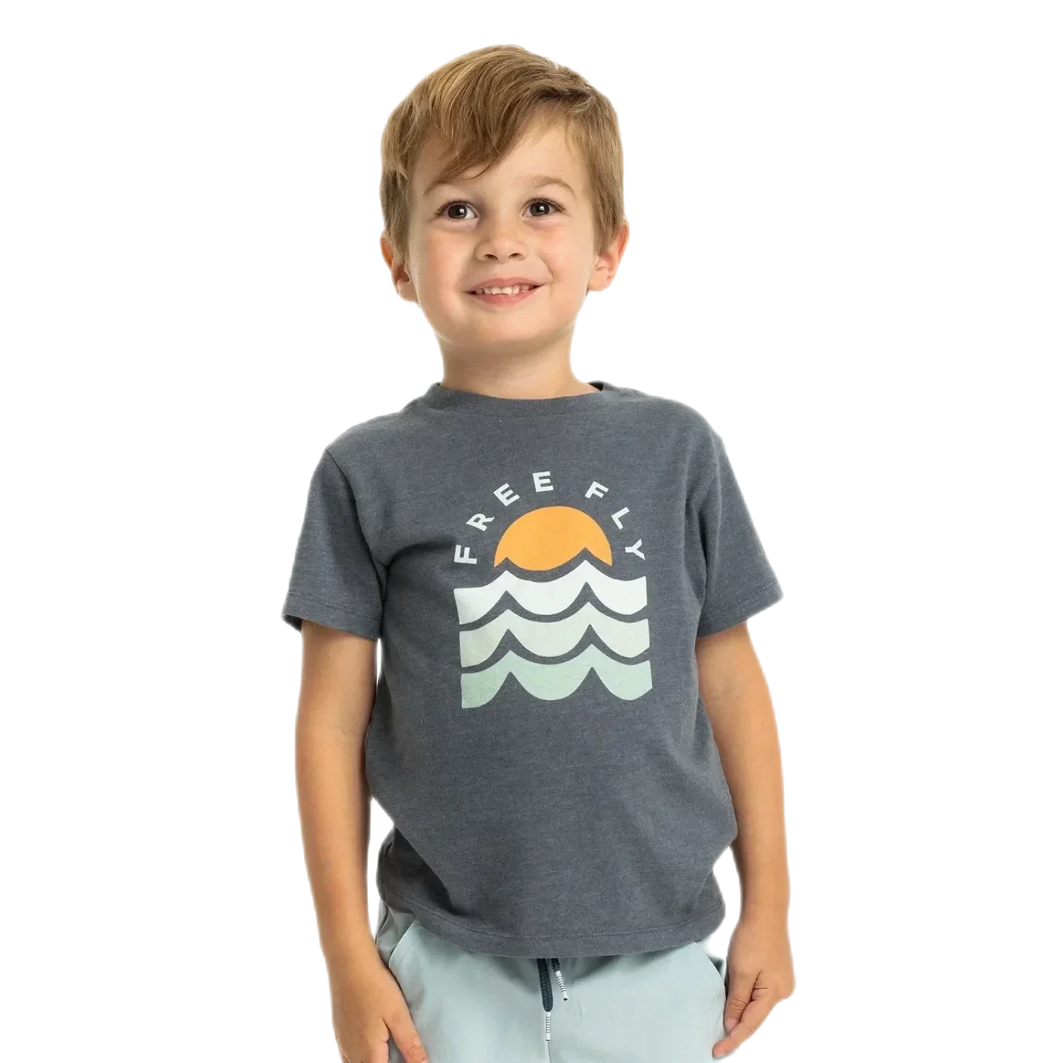 Free Fly Apparel 22. KIDS - INFANTTODDLER Toddler Perfect Day Tee HEATHER STORM CLOUD