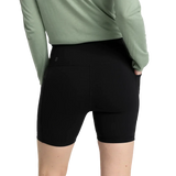 Free Fly Apparel 02. WOMENS APPAREL - WOMENS SHORTS - WOMENS SHORTS ACTIVE Women's All Day 6" Pocket Short BLACK