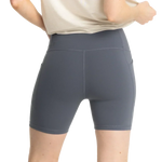 Free Fly Apparel 02. WOMENS APPAREL - WOMENS SHORTS - WOMENS SHORTS ACTIVE Women's All Day 6" Pocket Short STORM CLOUD