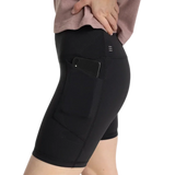 Free Fly Apparel 02. WOMENS APPAREL - WOMENS SHORTS - WOMENS SHORTS ACTIVE Women's All Day 6" Pocket Short BLACK