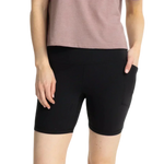 Free Fly Apparel 02. WOMENS APPAREL - WOMENS SHORTS - WOMENS SHORTS ACTIVE Women's All Day 6" Pocket Short BLACK