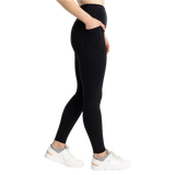 Free Fly Apparel 02. WOMENS APPAREL - WOMENS PANTS - WOMENS PANTS LEGGINGS Women's All Day 7/8 Pocket Legging BLACK