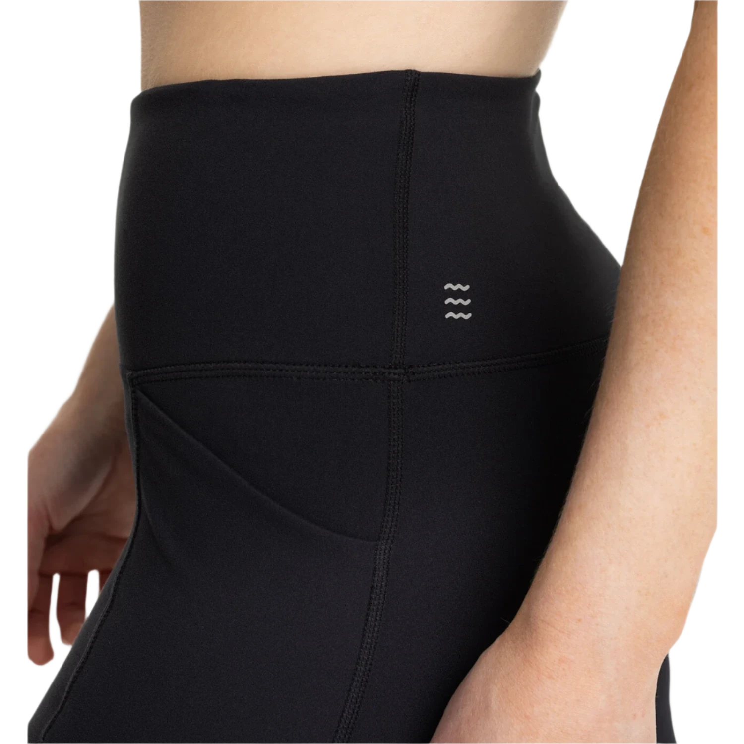 Free Fly Apparel 02. WOMENS APPAREL - WOMENS PANTS - WOMENS PANTS LEGGINGS Women's All Day 7/8 Pocket Legging BLACK