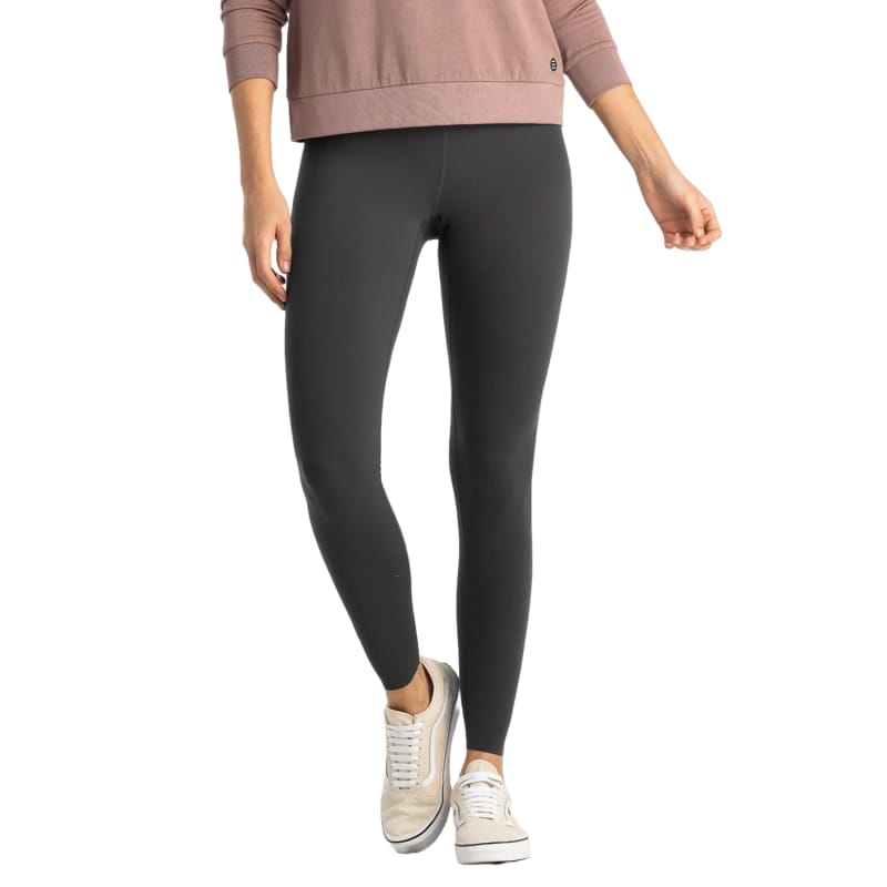 Free Fly Apparel 02. WOMENS APPAREL - WOMENS PANTS - WOMENS PANTS LEGGINGS Women's All Day Legging BLACK SAND