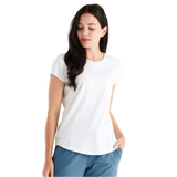 Free Fly Apparel 02. WOMENS APPAREL - WOMENS SS SHIRTS - WOMENS SS CASUAL Women's Bamboo Current Tee BRIGHT WHITE