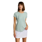 Free Fly Apparel 02. WOMENS APPAREL - WOMENS SS SHIRTS - WOMENS SS CASUAL Women's Bamboo Current Tee OCEAN MIST