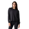 Free Fly Apparel 02. WOMENS APPAREL - WOMENS HOODIES|SWEATERS - WOMENS PO SWEATERS Women's Bamboo Lightweight Fleece Crew HEATHER BLACK