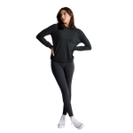 Free Fly Apparel 02. WOMENS APPAREL - WOMENS HOODIES|SWEATERS - WOMENS PO SWEATERS Women's Bamboo Lightweight Fleece Crew HEATHER BLACK