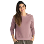 Free Fly Apparel 02. WOMENS APPAREL - WOMENS HOODIES|SWEATERS - WOMENS PO SWEATERS Women's Bamboo Lightweight Fleece Crew CANYON