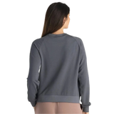 Free Fly Apparel 02. WOMENS APPAREL - WOMENS HOODIES|SWEATERS - WOMENS PO SWEATERS Women's Bamboo Lightweight Fleece Crew STORM CLOUD