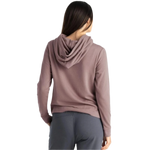 Free Fly Apparel 02. WOMENS APPAREL - WOMENS HOODIES|SWEATERS - WOMENS PO HOODY Women's Bamboo Lightweight Fleece Cropped Hoody CANYON