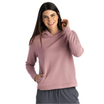 Free Fly Apparel 02. WOMENS APPAREL - WOMENS HOODIES|SWEATERS - WOMENS PO HOODY Women's Bamboo Lightweight Fleece Cropped Hoody CANYON