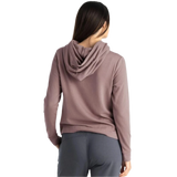 Free Fly Apparel 02. WOMENS APPAREL - WOMENS HOODIES|SWEATERS - WOMENS PO HOODY Women's Bamboo Lightweight Fleece Cropped Hoody CANYON