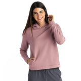 Free Fly Apparel 02. WOMENS APPAREL - WOMENS HOODIES|SWEATERS - WOMENS PO HOODY Women's Bamboo Lightweight Fleece Cropped Hoody CANYON