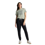 Free Fly Apparel 02. WOMENS APPAREL - WOMENS PANTS - WOMENS PANTS ACTIVE Women's Bamboo Lightweight Fleece Jogger HEATHER BLACK