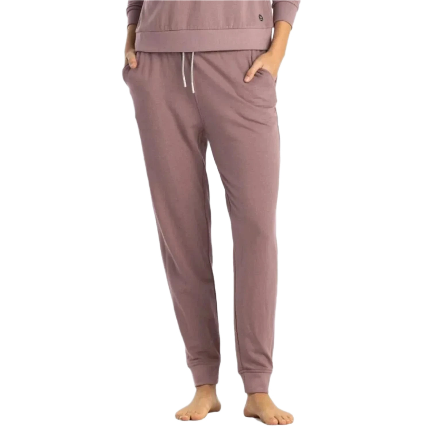 Free Fly Apparel 02. WOMENS APPAREL - WOMENS PANTS - WOMENS PANTS ACTIVE Women's Bamboo Lightweight Fleece Jogger CANYON