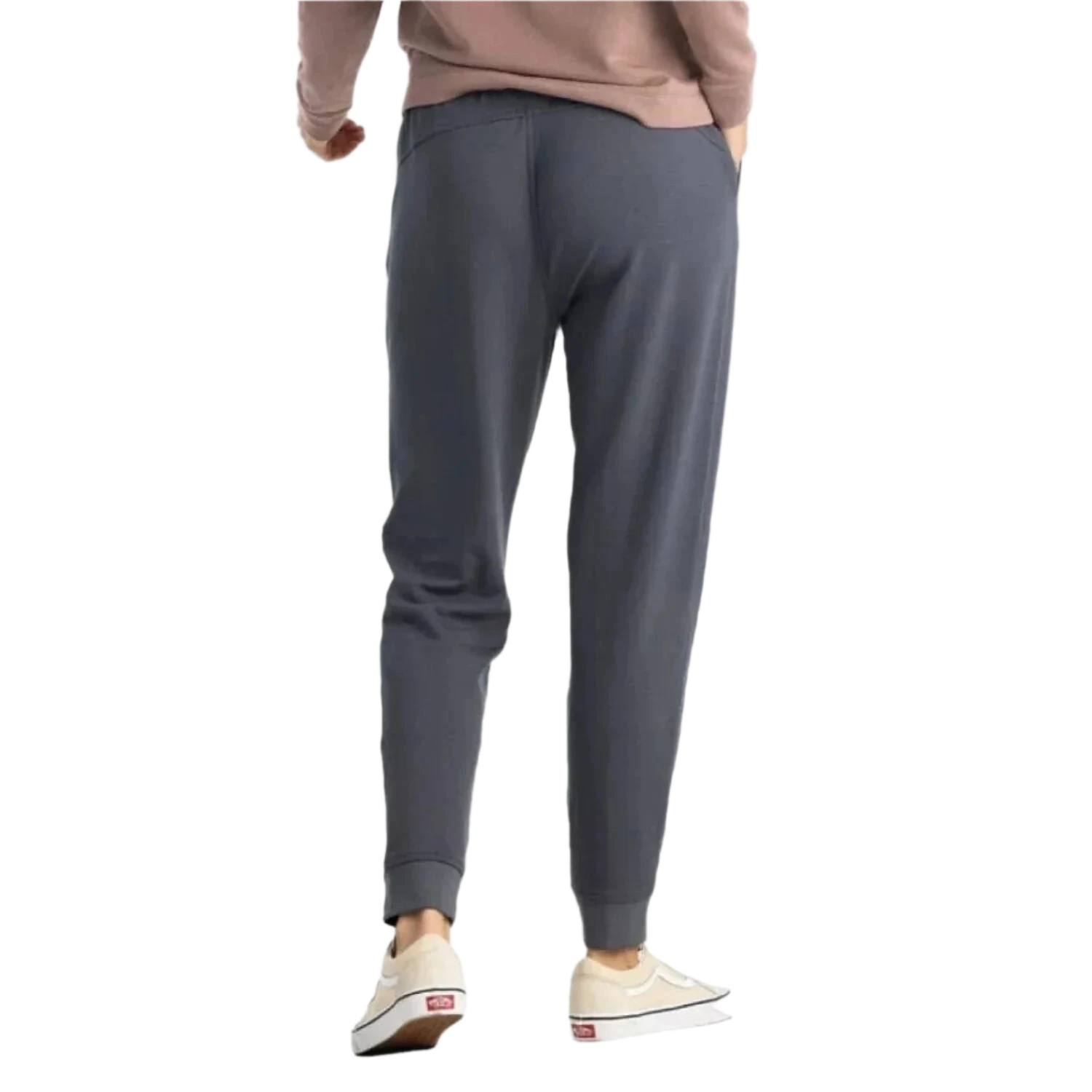 Free Fly Apparel 02. WOMENS APPAREL - WOMENS PANTS - WOMENS PANTS ACTIVE Women's Bamboo Lightweight Fleece Jogger STORM CLOUD