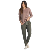 Free Fly Apparel 02. WOMENS APPAREL - WOMENS PANTS - WOMENS PANTS ACTIVE Women's Bamboo Lightweight Fleece Jogger FATIGUE