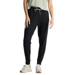 Free Fly Apparel 02. WOMENS APPAREL - WOMENS PANTS - WOMENS PANTS ACTIVE Women's Bamboo Lightweight Fleece Jogger HEATHER BLACK