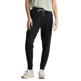 Free Fly Apparel 02. WOMENS APPAREL - WOMENS PANTS - WOMENS PANTS ACTIVE Women's Bamboo Lightweight Fleece Jogger HEATHER BLACK