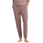 Free Fly Apparel 02. WOMENS APPAREL - WOMENS PANTS - WOMENS PANTS ACTIVE Women's Bamboo Lightweight Fleece Jogger CANYON