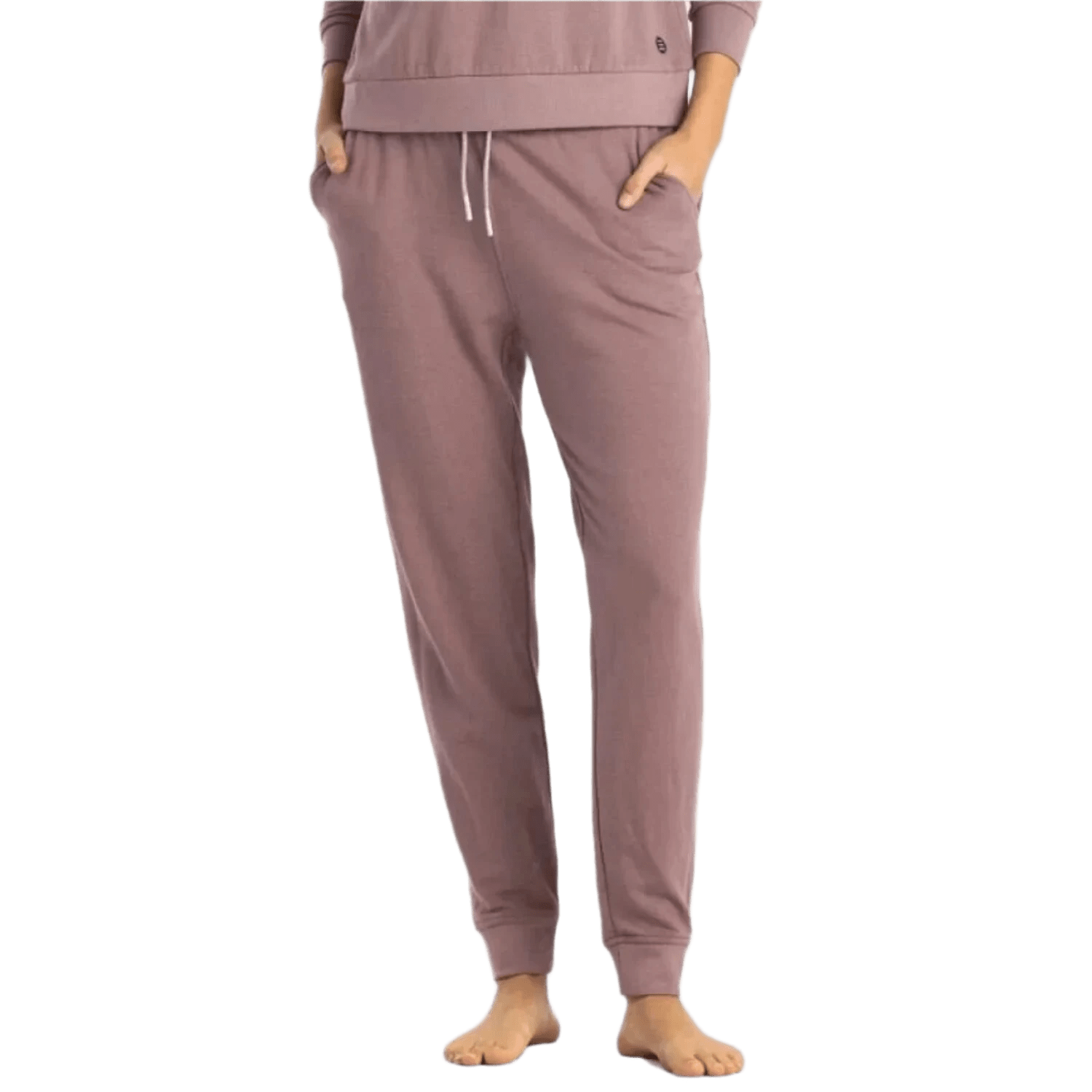 Free Fly Apparel 02. WOMENS APPAREL - WOMENS PANTS - WOMENS PANTS ACTIVE Women's Bamboo Lightweight Fleece Jogger CANYON