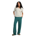 Free Fly Apparel 02. WOMENS APPAREL - WOMENS PANTS - WOMENS PANTS CASUAL Women's Bamboo Lightweight Fleece Wide Leg Pant SEA PINE