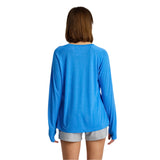 Free Fly Apparel 02. WOMENS APPAREL - WOMENS LS SHIRTS - WOMENS LS CASUAL Women's Bamboo Lightweight Long Sleeve II SURF BLUE