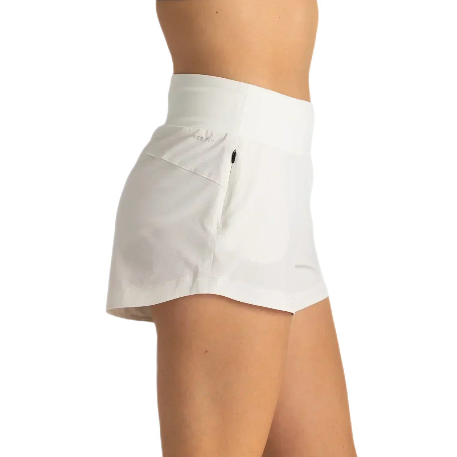 Free Fly Apparel 02. WOMENS APPAREL - WOMENS SHORTS - WOMENS SHORTS ACTIVE Women's Bamboo-Lined Active Breeze Short - 3" SEA SALT