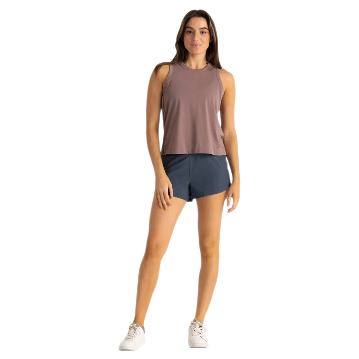 Free Fly Apparel 02. WOMENS APPAREL - WOMENS SHORTS - WOMENS SHORTS ACTIVE Women's Bamboo-Lined Active Breeze Short - 3" BLUE DUSK II