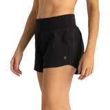 Free Fly Apparel 02. WOMENS APPAREL - WOMENS SHORTS - WOMENS SHORTS ACTIVE Women's Bamboo-Lined Active Breeze Short - 3" BLACK