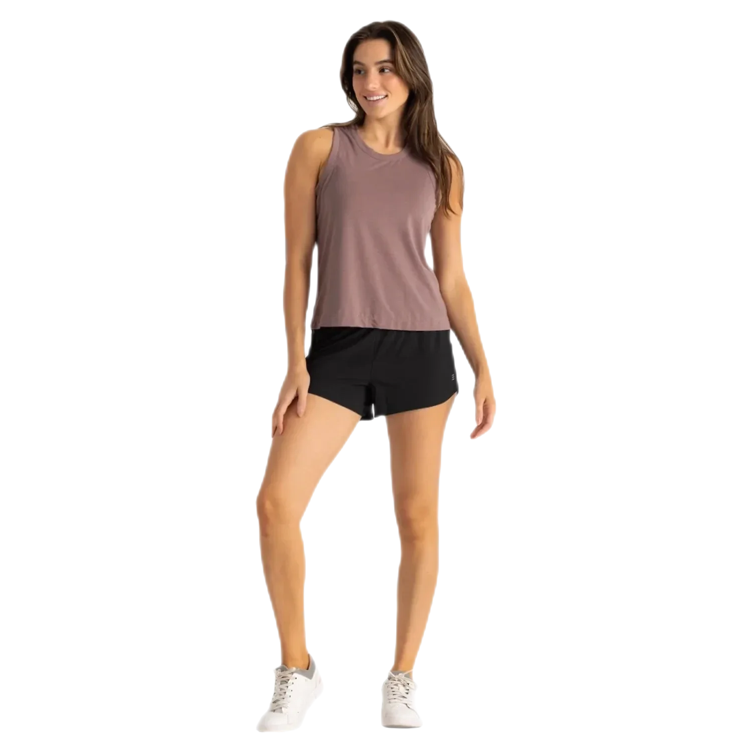 Free Fly Apparel 02. WOMENS APPAREL - WOMENS SHORTS - WOMENS SHORTS ACTIVE Women's Bamboo-Lined Active Breeze Short - 3" BLACK