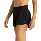 Free Fly Apparel 02. WOMENS APPAREL - WOMENS SHORTS - WOMENS SHORTS ACTIVE Women's Bamboo-Lined Active Breeze Short - 3" BLACK