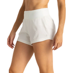 Free Fly Apparel 02. WOMENS APPAREL - WOMENS SHORTS - WOMENS SHORTS ACTIVE Women's Bamboo-Lined Active Breeze Short - 3" SEA SALT