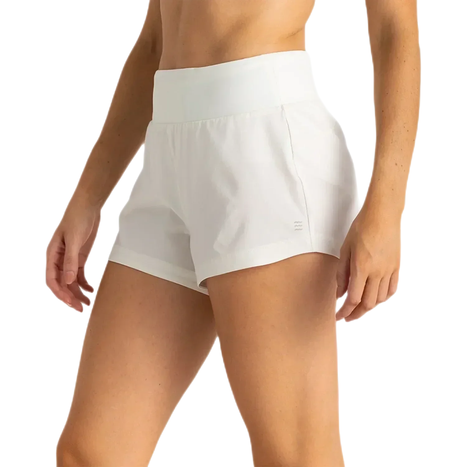 Free Fly Apparel 02. WOMENS APPAREL - WOMENS SHORTS - WOMENS SHORTS ACTIVE Women's Bamboo-Lined Active Breeze Short - 3" SEA SALT