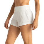 Free Fly Apparel 02. WOMENS APPAREL - WOMENS SHORTS - WOMENS SHORTS ACTIVE Women's Bamboo-Lined Active Breeze Short - 3" SEA SALT