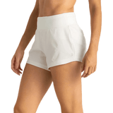 Free Fly Apparel 02. WOMENS APPAREL - WOMENS SHORTS - WOMENS SHORTS ACTIVE Women's Bamboo-Lined Active Breeze Short - 3" SEA SALT