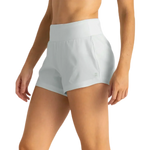 Free Fly Apparel 02. WOMENS APPAREL - WOMENS SHORTS - WOMENS SHORTS ACTIVE Women's Bamboo-Lined Active Breeze Short - 3" SKY GRAY