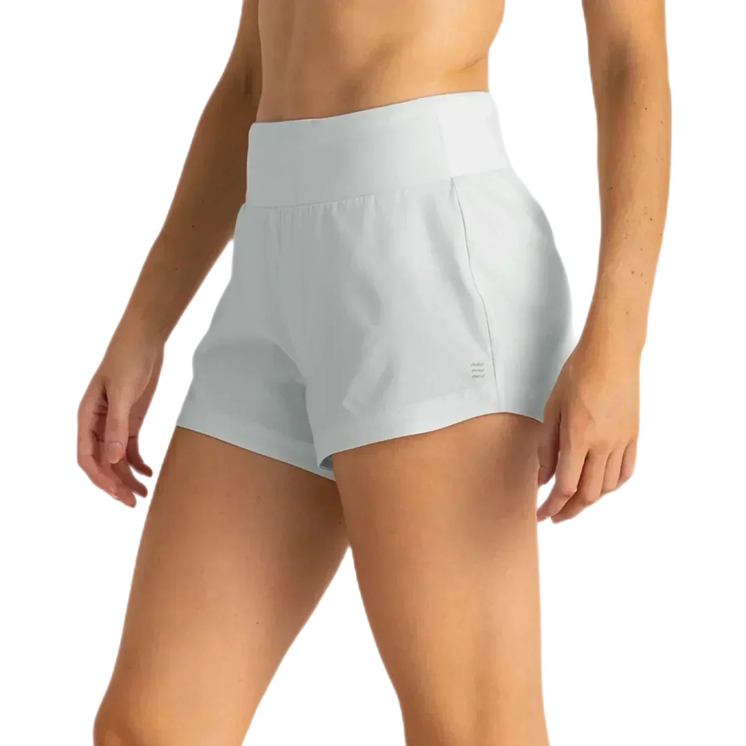 Free Fly Apparel 02. WOMENS APPAREL - WOMENS SHORTS - WOMENS SHORTS ACTIVE Women's Bamboo-Lined Active Breeze Short - 3" SKY GRAY