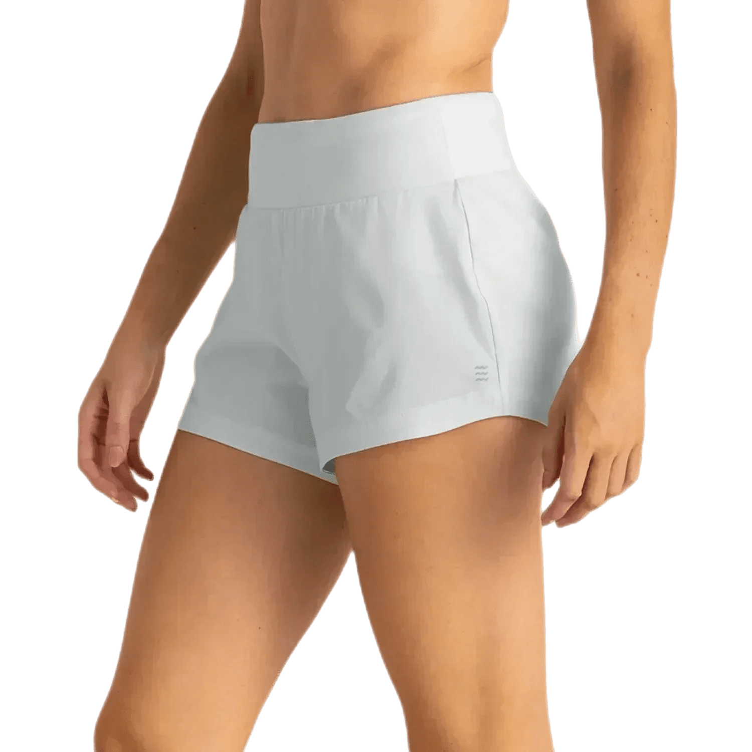 Free Fly Apparel 02. WOMENS APPAREL - WOMENS SHORTS - WOMENS SHORTS ACTIVE Women's Bamboo-Lined Active Breeze Short - 3" SKY GRAY