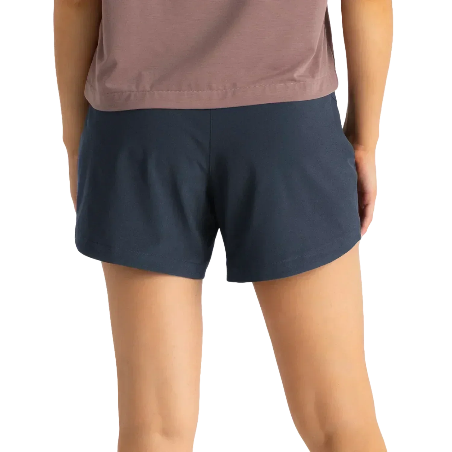 Free Fly Apparel 02. WOMENS APPAREL - WOMENS SHORTS - WOMENS SHORTS ACTIVE Women's Bamboo-Lined Active Breeze Short - 5" BLUE DUSK II