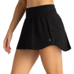 Free Fly Apparel 02. WOMENS APPAREL - WOMENS DRESS|SKIRT - WOMENS SKIRT ACTIVE Women's Bamboo-Lined Active Breeze Skort BLACK